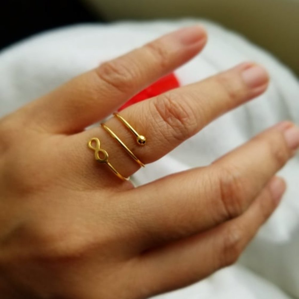 Infinity design RING 18k Gold - Picture 7 of 15